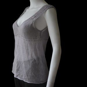 Theory Crochet Knit Tank Top / Camisole - P/S